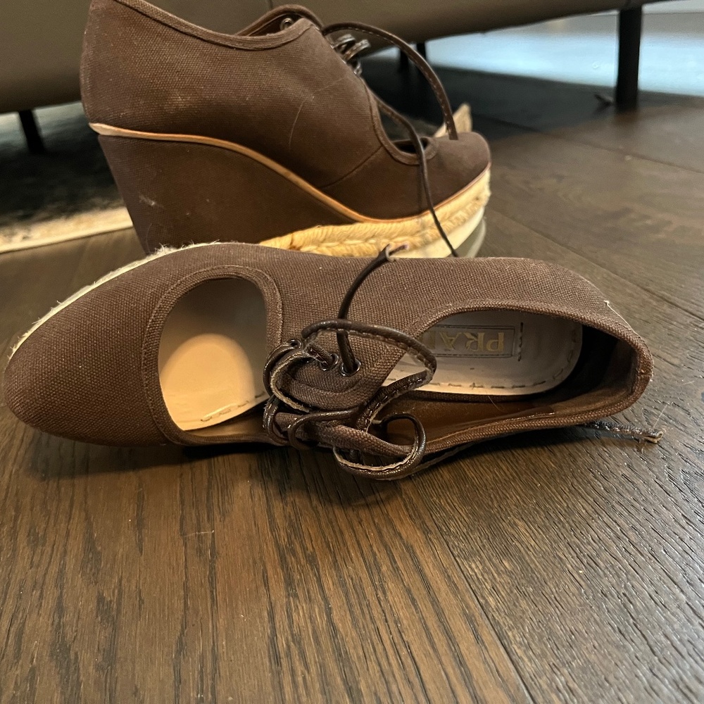 Prada wedges